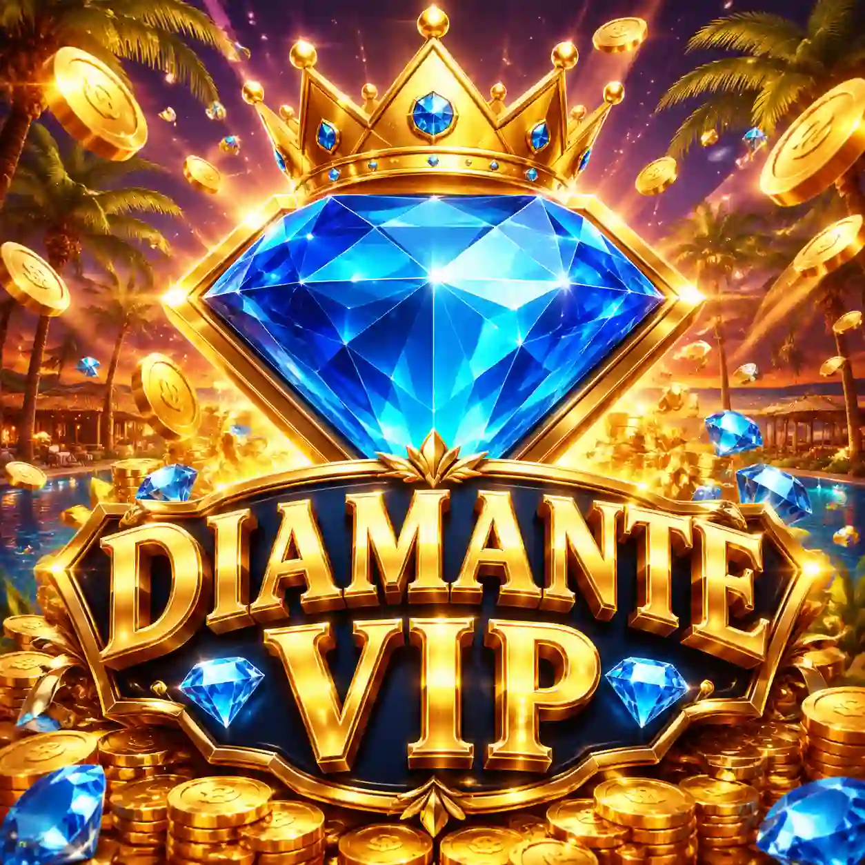 Diamante brilhante representando o tier máximo do programa VIP do Aureo77
