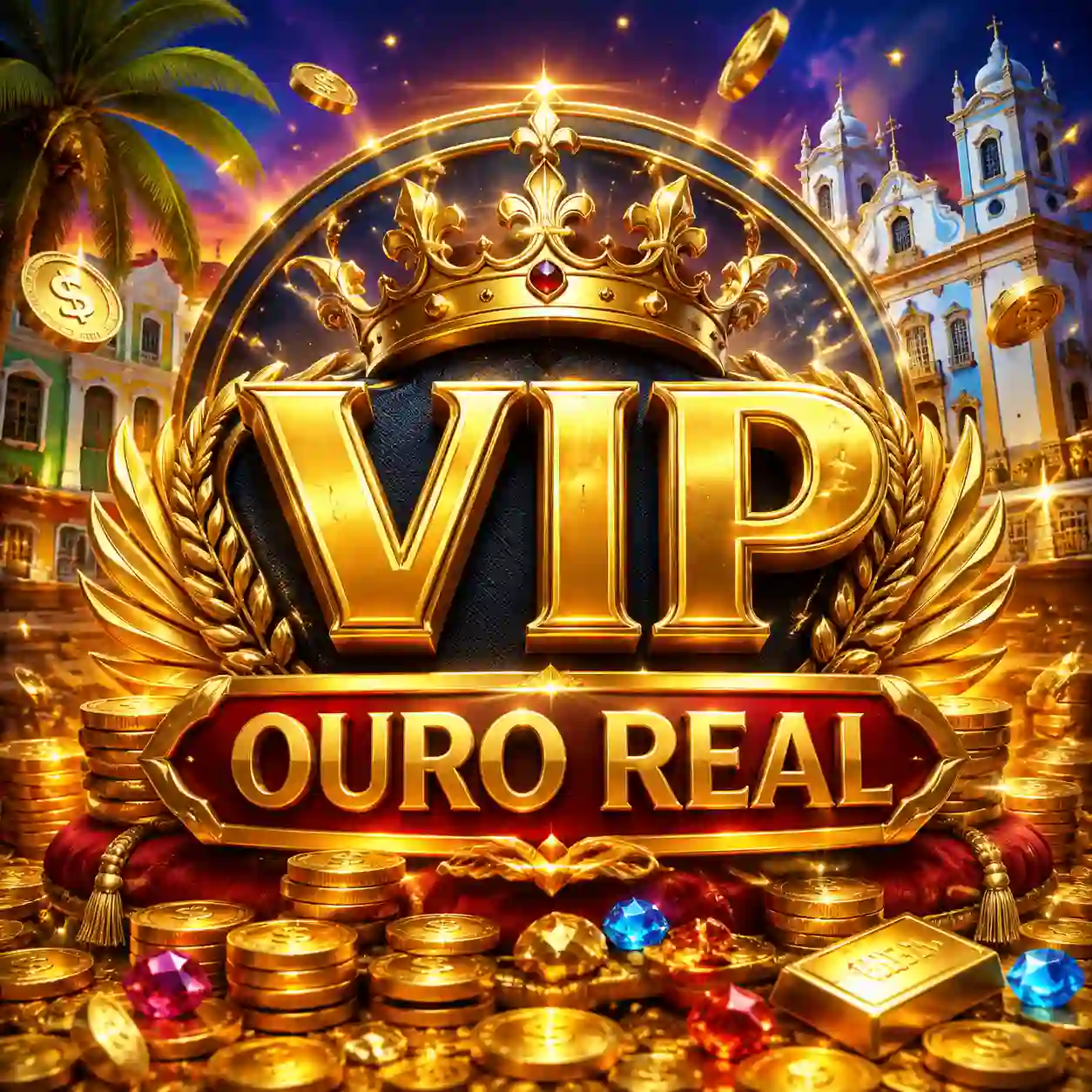 Card dourado simbolizando o tier VIP Ouro do Aureo77